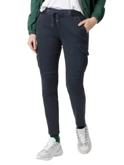 TIMEZONE Cargobroek "Malika" - Slim Fit - Donkerblauw -Gstar Kleding Winkel timezone cargobroek malika slim fit donkerblauw 2