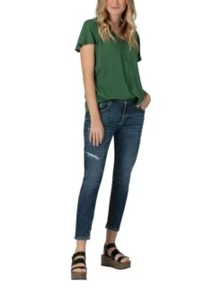 TIMEZONE Spijkerbroek "Florence" - Slim Fit - Donkerblauw -Gstar Kleding Winkel timezone spijkerbroek florence slim fit donkerblauw 4