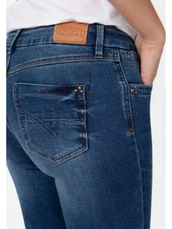 TIMEZONE Spijkerbroek "Marah" - Slim Fit - Donkerblauw -Gstar Kleding Winkel timezone spijkerbroek marah slim fit donkerblauw 2