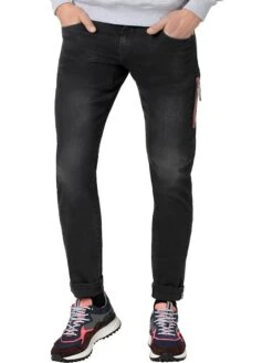 TIMEZONE Spijkerbroek "Silvester" - Slim Fit - Zwart -Gstar Kleding Winkel timezone spijkerbroek silvester slim fit zwart 2