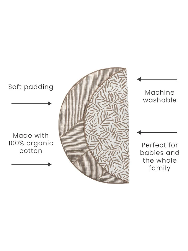 Babymat "Tan" Lichtbruin - Ø 123 Cm 9 Babymat "Tan" Lichtbruin - Ø 123 Cm - Afbeelding 7