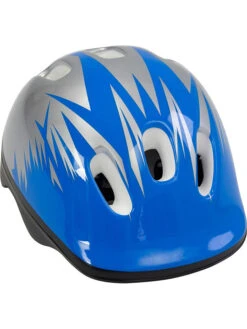 Fietshelm Blauw/zilverkleurig