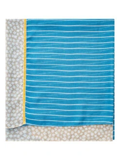 Tom Tailor Colsjaal Beige/blauw - (L)90 X (B)85 Cm -Gstar Kleding Winkel tom tailor colsjaal beige blauw l 90 x b 85 cm 1