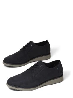 Toms Leren Veterschoenen "Preston" Zwart -Gstar Kleding Winkel toms leren veterschoenen preston zwart 1