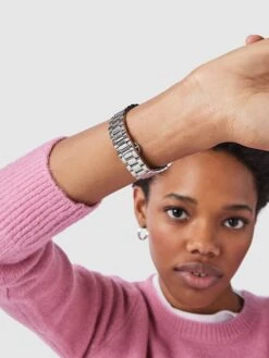 TOUS Kwartshorloge Zilverkleurig/lichtroze -Gstar Kleding Winkel tous kwartshorloge zilverkleurig lichtroze 5