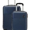 2-delige Hardcase-trolleyset "JFK" Donkerblauw