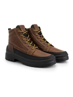 Leren Boots "Canmore" Cognackleurig