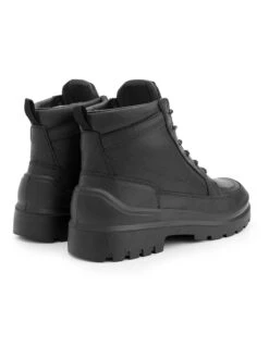 Leren Boots "Canmore" Zwart -Gstar Kleding Winkel travelin leren boots canmore zwart 2