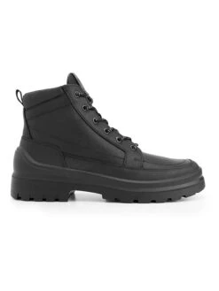 Leren Boots "Canmore" Zwart -Gstar Kleding Winkel travelin leren boots canmore zwart 3