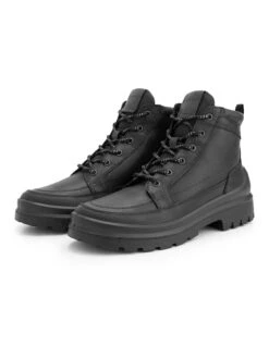 Leren Boots "Canmore" Zwart -Gstar Kleding Winkel travelin leren boots canmore zwart 6