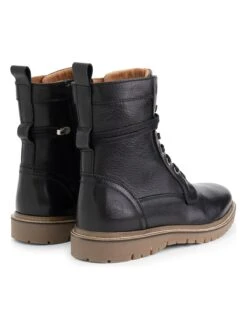 Leren Boots "Erquy" Zwart -Gstar Kleding Winkel travelin leren boots erquy zwart 1