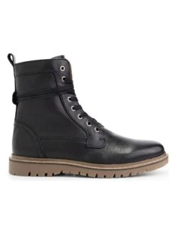 Leren Boots "Erquy" Zwart -Gstar Kleding Winkel travelin leren boots erquy zwart 2