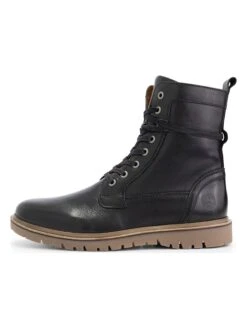 Leren Boots "Erquy" Zwart -Gstar Kleding Winkel travelin leren boots erquy zwart 4