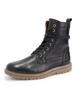 Leren Boots "Erquy" Zwart -Gstar Kleding Winkel travelin leren boots erquy zwart 6