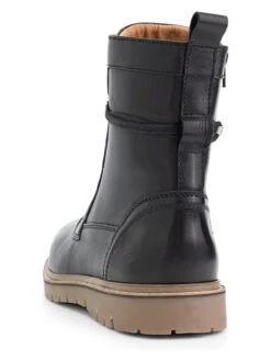 Leren Boots "Erquy" Zwart -Gstar Kleding Winkel travelin leren boots erquy zwart 7