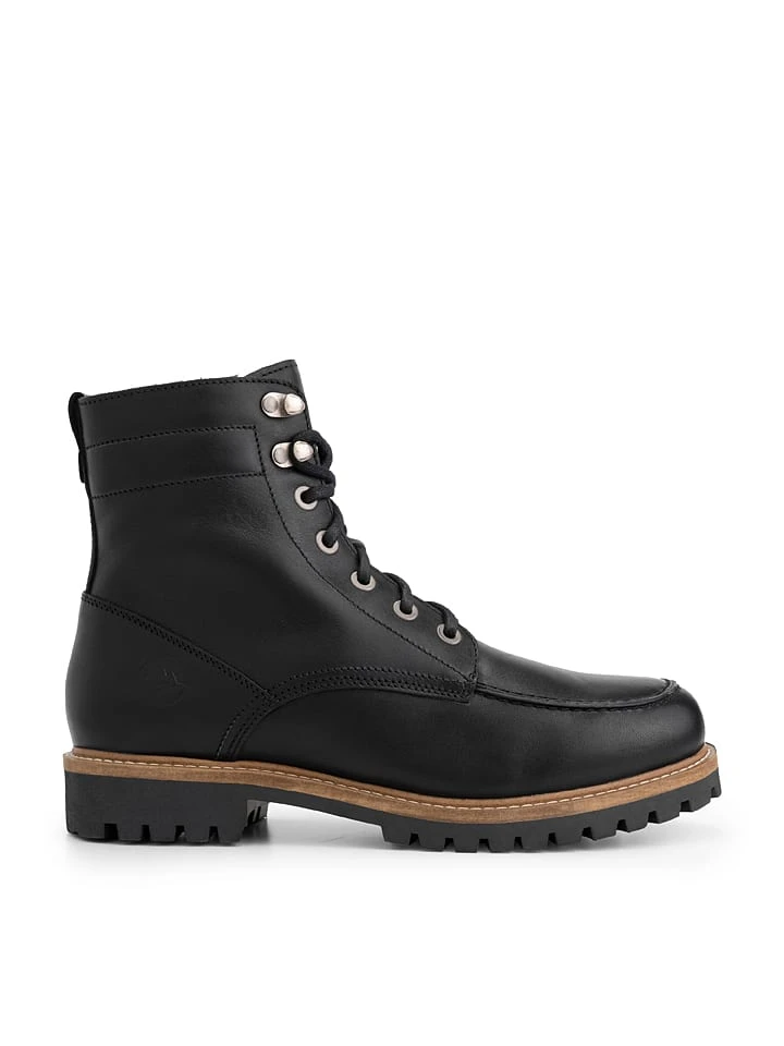 Leren Boots "Haugesund" Zwart 5 Leren Boots "Haugesund" Zwart - Afbeelding 3
