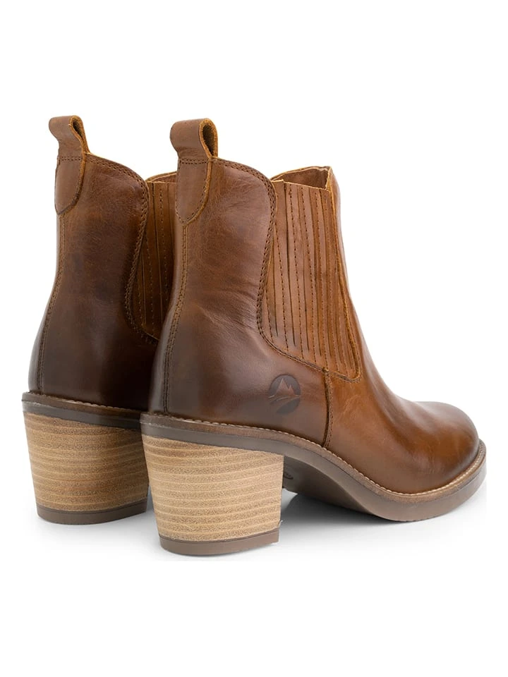 Leren Chelseaboots "Carantec" Lichtbruin 4 Leren Chelseaboots "Carantec" Lichtbruin - Afbeelding 2