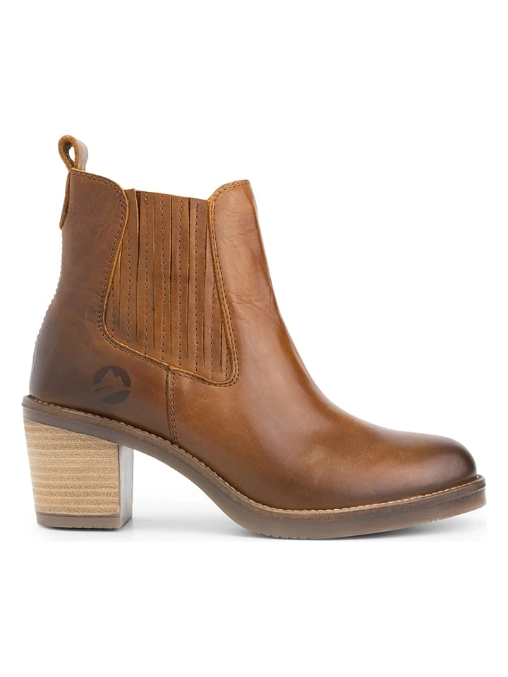 Leren Chelseaboots "Carantec" Lichtbruin 5 Leren Chelseaboots "Carantec" Lichtbruin - Afbeelding 3