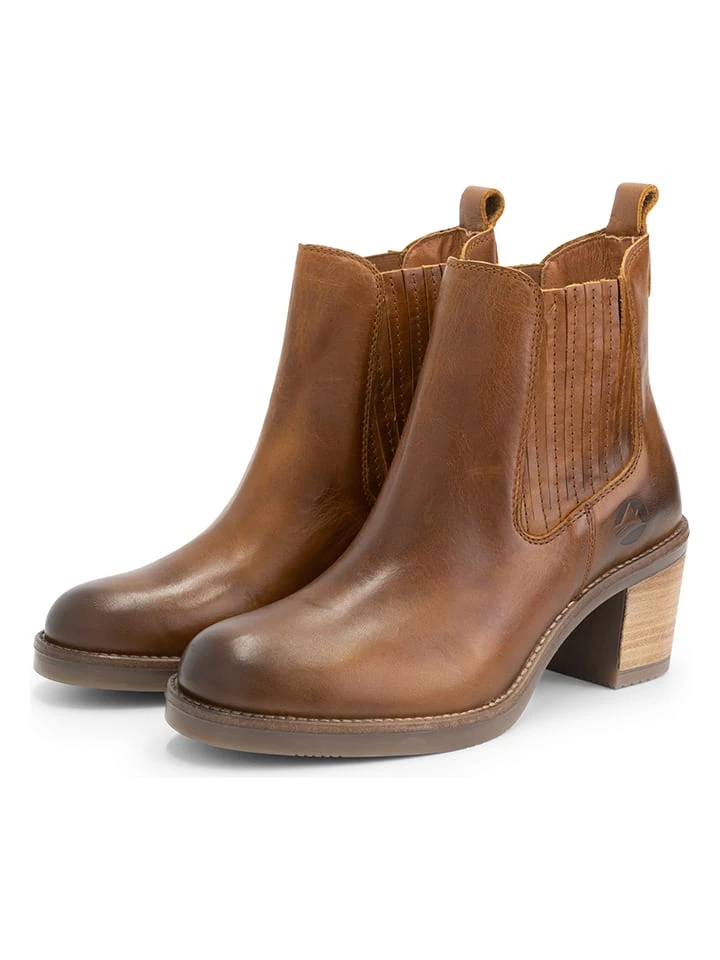 Leren Chelseaboots "Carantec" Lichtbruin 8 Leren Chelseaboots "Carantec" Lichtbruin - Afbeelding 6