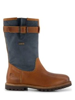 Leren Laarzen "Konstanz" Lichtbruin/donkerblauw -Gstar Kleding Winkel travelin leren laarzen konstanz lichtbruin donkerblauw 1