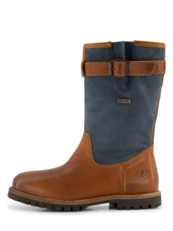 Leren Laarzen "Konstanz" Lichtbruin/donkerblauw -Gstar Kleding Winkel travelin leren laarzen konstanz lichtbruin donkerblauw 2