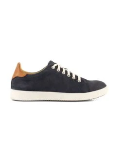 Leren Sneakers "Metz" Donkerblauw -Gstar Kleding Winkel travelin leren sneakers metz donkerblauw 1