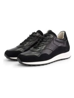 Leren Sneakers "Rennes" Zwart -Gstar Kleding Winkel travelin leren sneakers rennes zwart 5