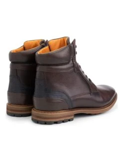 Leren Veterschoenen "Claypole" Bruin -Gstar Kleding Winkel travelin leren veterschoenen claypole bruin 1