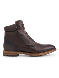 Leren Veterschoenen "Claypole" Bruin -Gstar Kleding Winkel travelin leren veterschoenen claypole bruin 2
