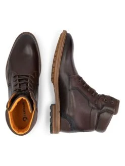 Leren Veterschoenen "Claypole" Bruin -Gstar Kleding Winkel travelin leren veterschoenen claypole bruin 3