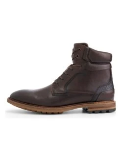 Leren Veterschoenen "Claypole" Bruin -Gstar Kleding Winkel travelin leren veterschoenen claypole bruin 4