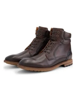 Leren Veterschoenen "Claypole" Bruin -Gstar Kleding Winkel travelin leren veterschoenen claypole bruin 5
