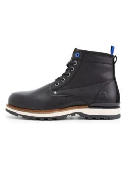 Leren Veterschoenen "Mosvoll" Zwart -Gstar Kleding Winkel travelin leren veterschoenen mosvoll zwart 4
