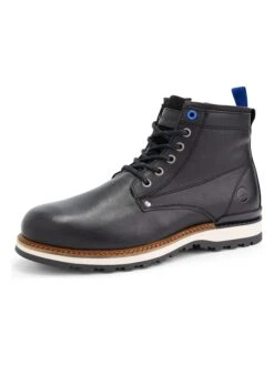 Leren Veterschoenen "Mosvoll" Zwart -Gstar Kleding Winkel travelin leren veterschoenen mosvoll zwart 6