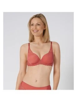 Triumph Voorgevormde Beha "Amourette Spotlight" Koraalrood