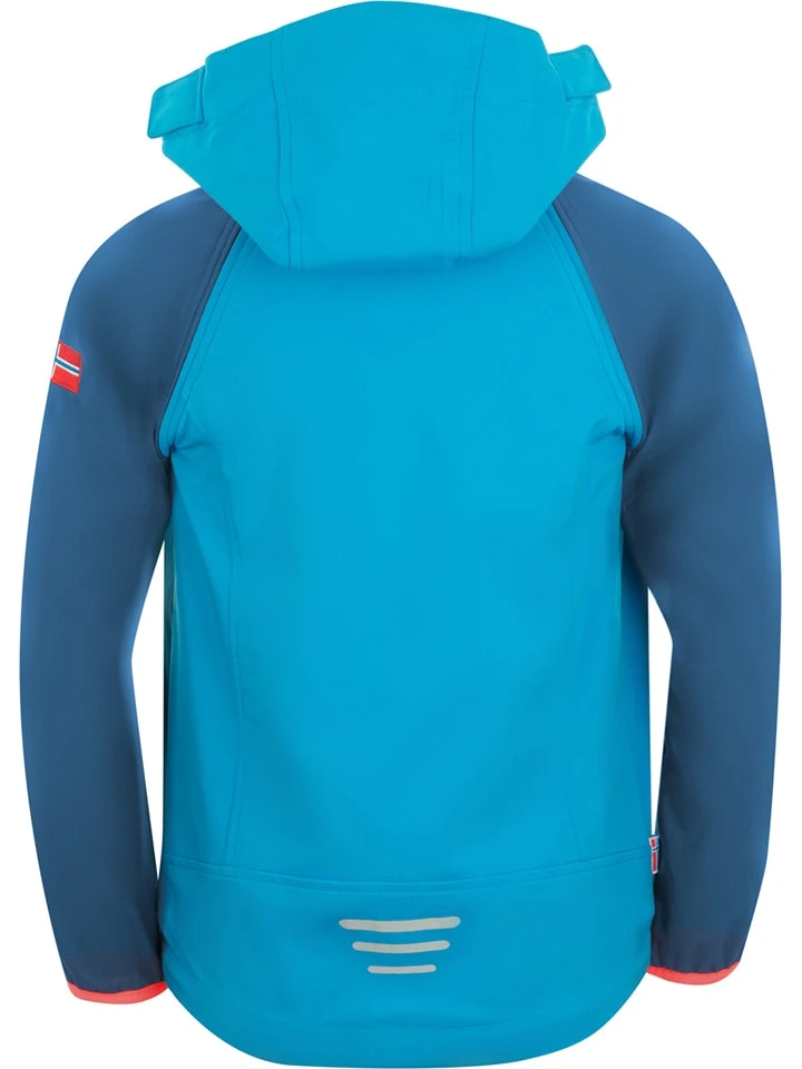 TROLLKIDS Afritssoftshelljas "Rondane XT" Neonblauw 4 TROLLKIDS Afritssoftshelljas "Rondane XT" Neonblauw - Afbeelding 2