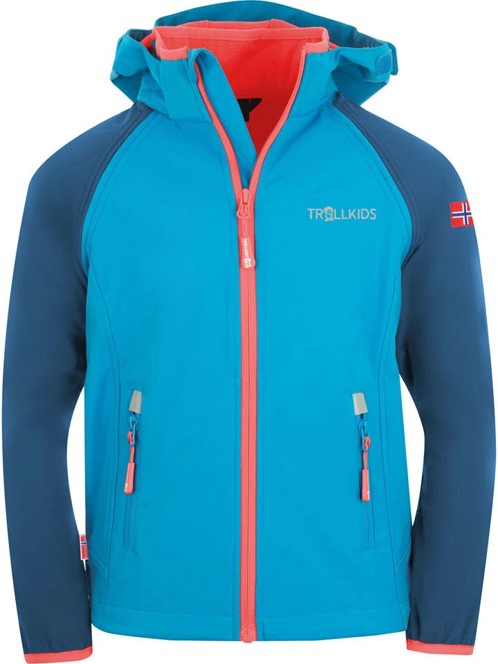 TROLLKIDS Afritssoftshelljas "Rondane XT" Neonblauw 3 TROLLKIDS Afritssoftshelljas "Rondane XT" Neonblauw
