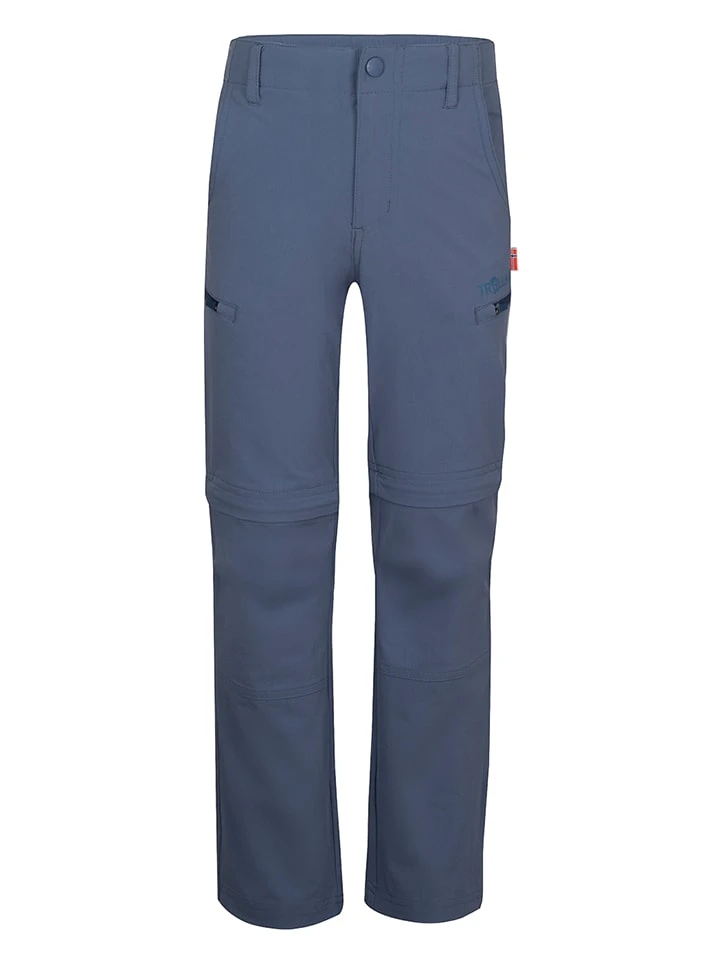 TROLLKIDS Afritstrekkingbroek "Kjerag Zip" Blauw 3 TROLLKIDS Afritstrekkingbroek "Kjerag Zip" Blauw