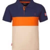 TROLLKIDS Functioneel Shirt "Eikefjord" Donkerblauw/beige/oranje
