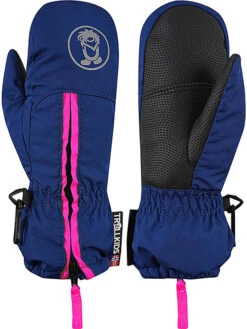 TROLLKIDS Functionele Wanten "Mitten" Donkerblauw/roze