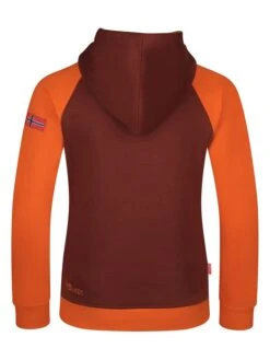 TROLLKIDS Hoodie "Alesund" Bordeaux/oranje -Gstar Kleding Winkel trollkids hoodie alesund bordeaux oranje 1