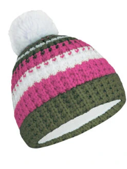 TROLLKIDS Muts "Hallingdal" Kaki/roze -Gstar Kleding Winkel trollkids muts hallingdal kaki roze 1