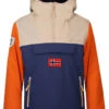 TROLLKIDS Regenjas "Bergen" Donkerblauw/beige/oranje