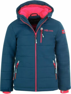 TROLLKIDS Ski-/snowboardjas "Hemsedal XT" Donkerblauw/roze
