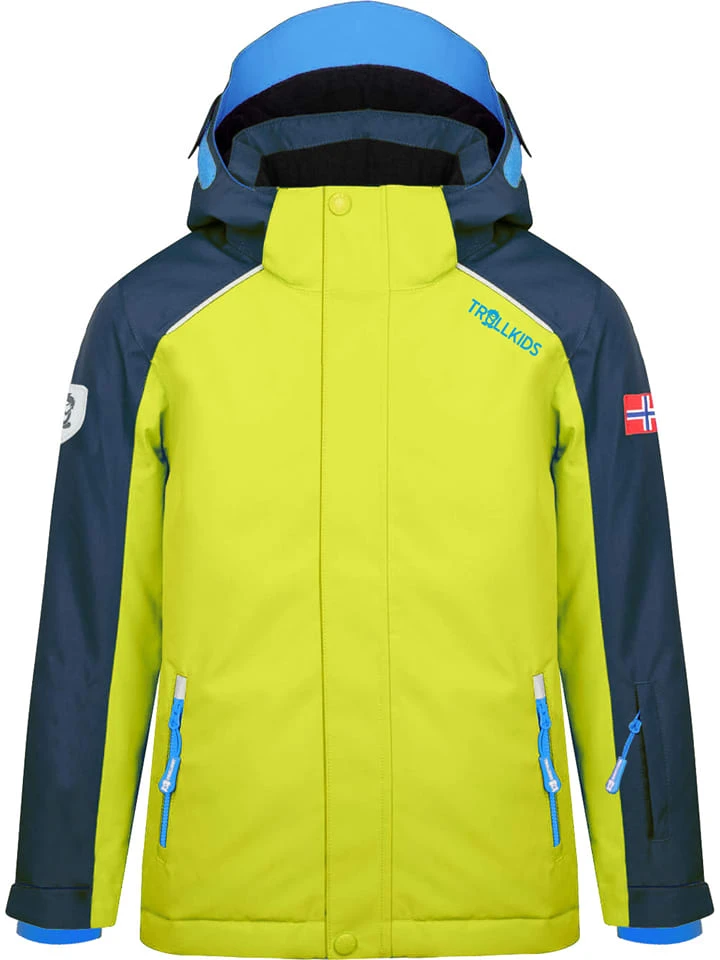 TROLLKIDS Ski-/snowboardjas "Holmenkollen Pro" Geel/donkerblauw 3 TROLLKIDS Ski-/snowboardjas "Holmenkollen Pro" Geel/donkerblauw
