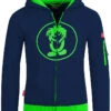 TROLLKIDS Sweatvest "Sortland" Donkerblauw/groen