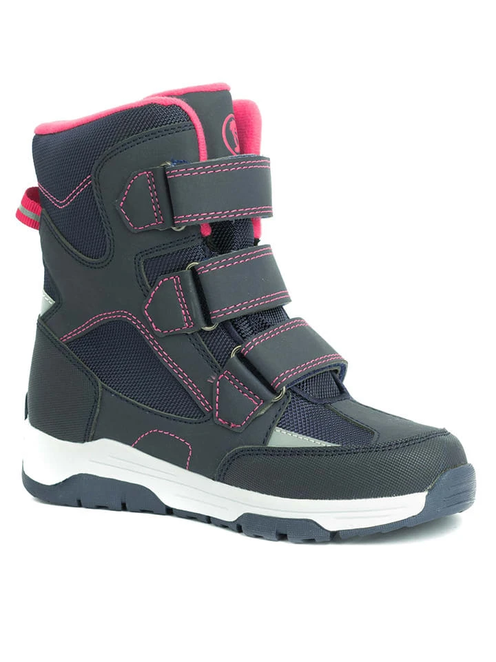 TROLLKIDS Winterboots "Lofoten" Donkerblauw/lichtroze 6 TROLLKIDS Winterboots "Lofoten" Donkerblauw/lichtroze - Afbeelding 4