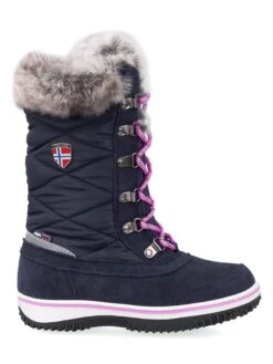 TROLLKIDS Winterlaarzen "Holmenkollen" Donkerblauw/roze 7 TROLLKIDS Winterlaarzen "Holmenkollen" Donkerblauw/roze -Gstar Kleding Winkel trollkids winterlaarzen holmenkollen donkerblauw roze 1
