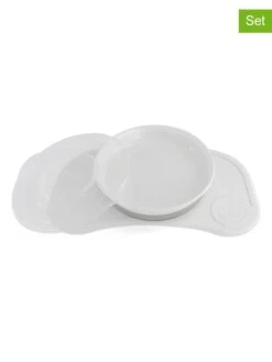 Twistshake 2-delige Set: Placemat En Eetleerbord Wit