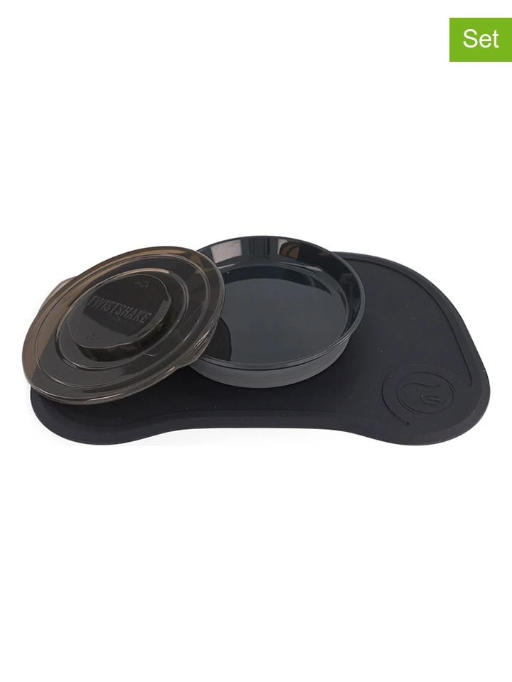 Twistshake 2-delige Set: Placemat En Eetleerbord Zwart 3 Twistshake 2-delige Set: Placemat En Eetleerbord Zwart